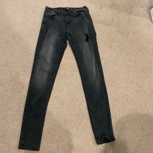 Hollister Black Slightly Ripped Jeans